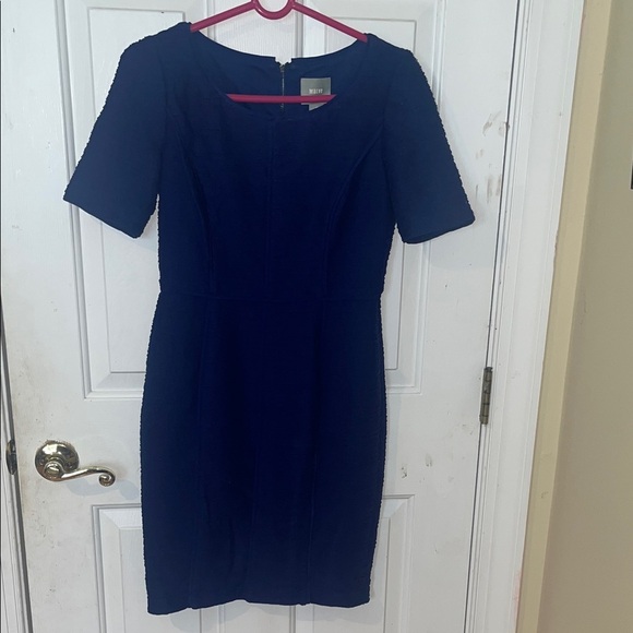MAEVE Elegant Royal Blue Short Sleeve Dress women’s size 4 Petite - Picture 1 of 7